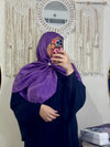 حجاب  مربع كبير مع اكسسوار