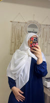 حجاب شرعي مربع كبير مع اكسسوار